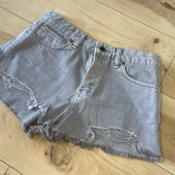 Free People Gray Cut Off Shorts Size 28 - Picture 4 of 9
